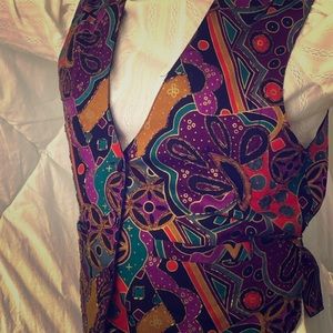 multi colored vest with elaborate Beadwork